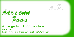 adrienn poos business card